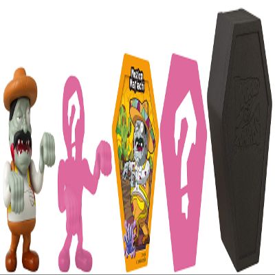 Bandai Namco - World of Zombies 2-Pack 2.5 Inch Figure - Mezico Mariachi and Secret Figure