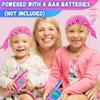 Waka Waka Walkie Talkies for Kids (2 Pack, Pink and Light Blue)  Long Range Two-Way Walkie Talkie Set with Bandanas and Whistles Included  Great for Indoor or Outdoor Play  Gift for Boys and Girls view 4