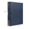 MUDOR Empty Stamp Albums Stockbook for Professional Collectors, Classic Binder with Slipcase (Blue) view 4
