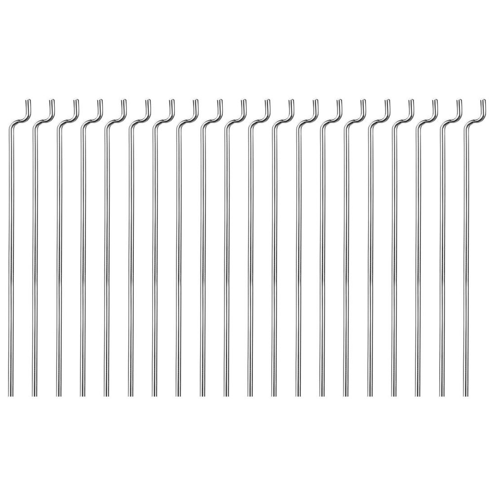 uxcell 1.2mm x 450mm (17.7 Inch) Steel Z Pull/Push Rods Parts for RC Airplane Plane Boat Replacement (Pack of 20)