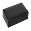 Bello Games Collezioni Franco - Double Six Black Professional Jumbo Size Tournament Dominoes Set with Spinners in a Luxury Genuine Italian Leather Printed Lizard Case view 3