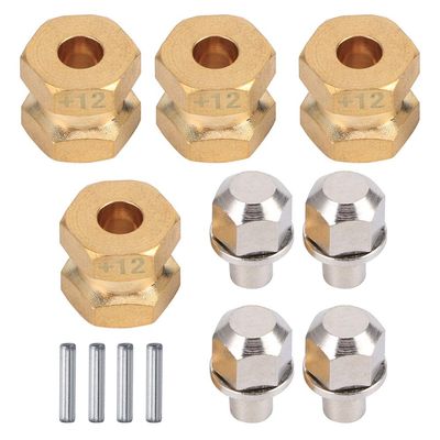 Dilwe RC Car Combiner, Brass Combiner Upgrade Accessory Compatible with SCX10 90046 90047 1/10 RC Crawler Car(12mm)