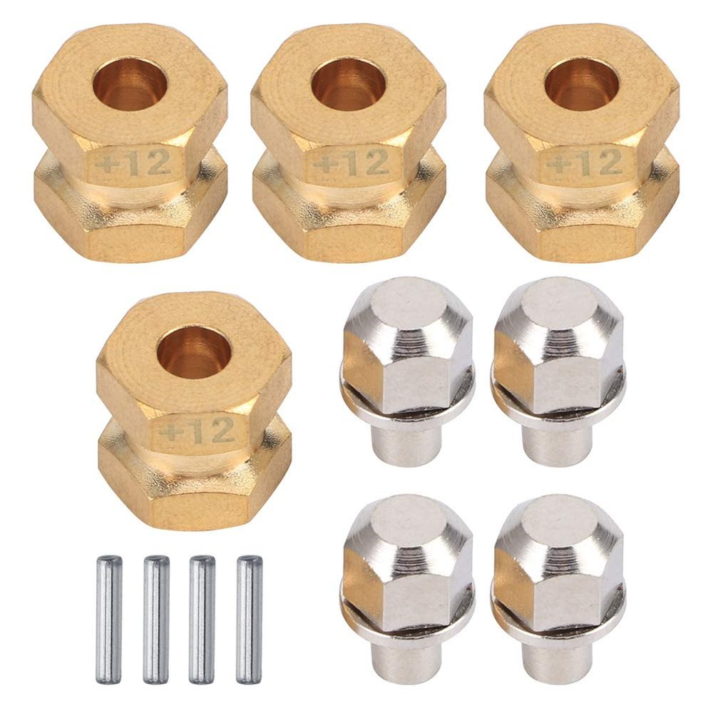 Dilwe RC Car Combiner, Brass Combiner Upgrade Accessory Compatible with SCX10 90046 90047 1/10 RC Crawler Car(12mm)