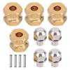 Dilwe RC Car Combiner, Brass Combiner Upgrade Accessory Compatible with SCX10 90046 90047 1/10 RC Crawler Car(12mm) view 1