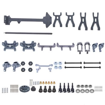 Upgrade Spare Parts Set Central Drive Shaft Steering Linkage Swivel arm Rear hub for A959 A969 A979 K929 1/18 RC Car (Color)