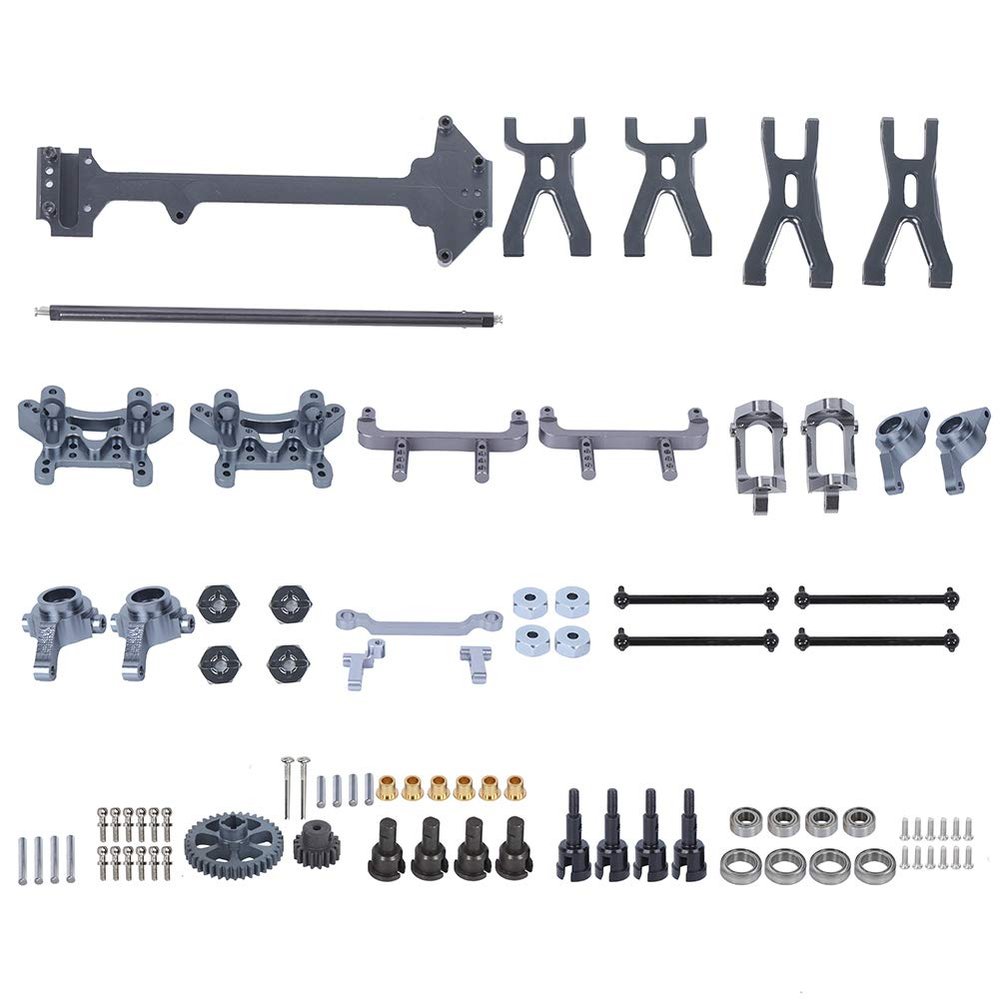 Upgrade Spare Parts Set Central Drive Shaft Steering Linkage Swivel arm Rear hub for A959 A969 A979 K929 1/18 RC Car (Color)