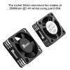 ARRAROWN 30mm RC Motor Heatsink 28000RPM ESC Cooling Fan for RC Car 1/8 1/10 1/12 Scale 540 550 Brushless Motor (Black+Silver) view 2