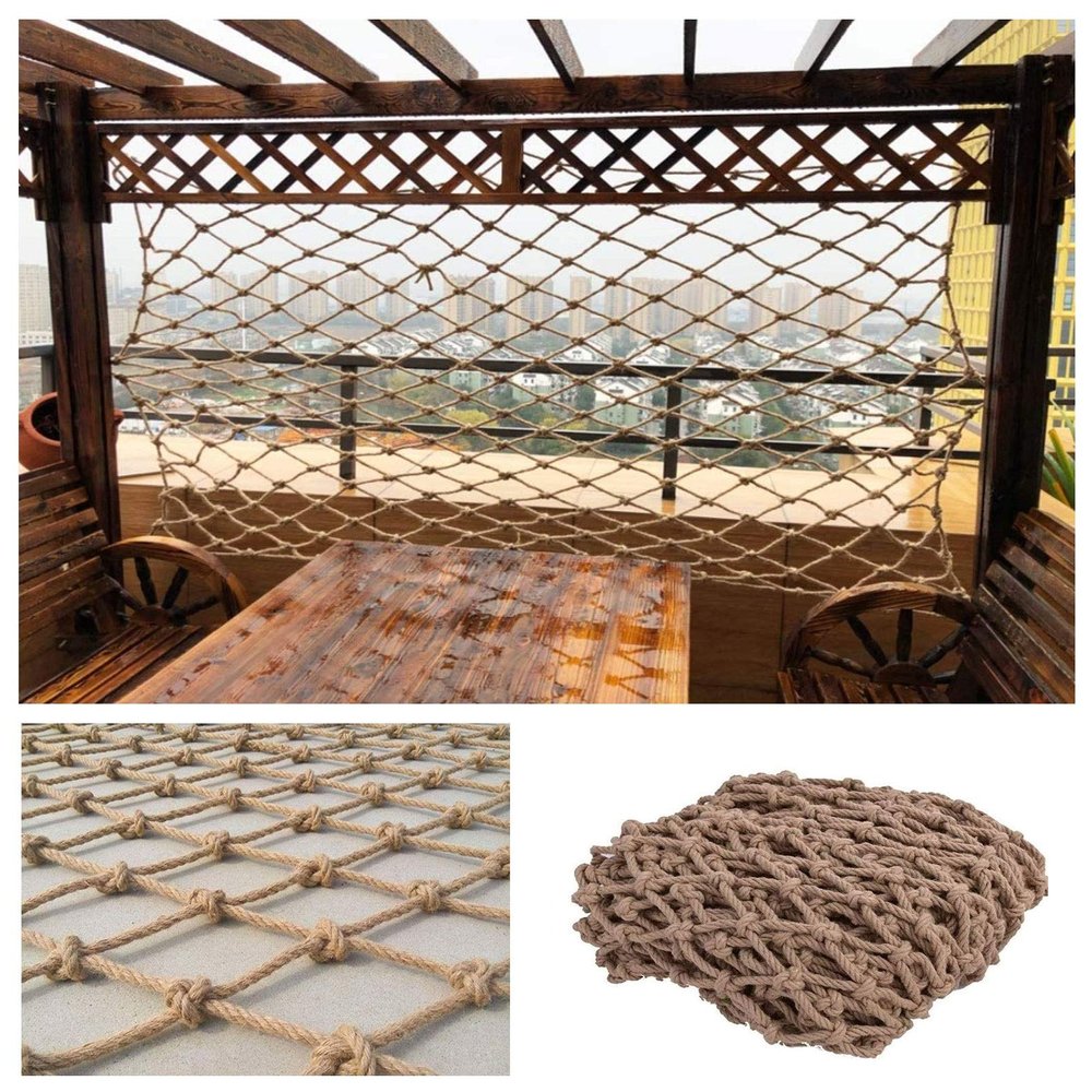 Safety Net Climbing, Climbing Nets for Kids Heavy Duty Cargo Net Rock Rope Ladder Swing Sets Climb Playground Birds Mesh Truck Trailer Nets (Size : 1 * 4m(3 * 13ft))