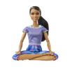 Barbie Made to Move Doll with 22 Flexible Joints & Curly Brunette Ponytail Wearing Athleisure-wear for Kids 3 to 7 Years Old view 3