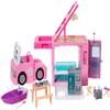 Barbie Camper, Doll Playset with 50 Accessories, Transforms into Truck, Boat & House, Includes Pool, 3-in-1 Dream Camper, GHL93 view 4