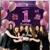 1st Birthday Decorations for Girls IMISI Happy Birthday Banner Pink Decorations for A Party Birthday Backdrop for Women view 3