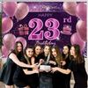 23rd Birthday Decorations for Girls IMISI Happy Birthday Banner Pink Decorations for A Party Birthday Backdrop for Women view 3
