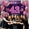 43rd Birthday Decorations for Girls IMISI Happy Birthday Banner Pink Decorations for A Party Birthday Backdrop for Women view 3