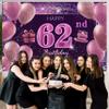 62nd Birthday Decorations for Girls IMISI Happy Birthday Banner Pink Decorations for A Party Birthday Backdrop for Women view 3