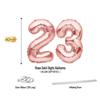 23rd Birthday Party Decorations Rose Gold Supplies Big Set for Women with Birthday Banner and "23" Digit Balloon for Her Including Latex and Confetti Balloons view 4