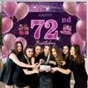 72nd Birthday Decorations for Girls IMISI Happy Birthday Banner Pink Decorations for A Party Birthday Backdrop for Women view 3