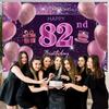 82nd Birthday Decorations for Girls IMISI Happy Birthday Banner Pink Decorations for A Party Birthday Backdrop for Women view 3