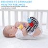 4Pcs Baby Wristband and Socks Rattle Toys, Sock Hanging Toy Infant Baby Cute Lovely Soft Baby Socks Toys Wrist Rattles Infant Toy(#1) view 3