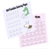 194 Coloring Pages Letters ABC PDF, Educational Printable Cute Alphabet Numbers Easy Color Pages to Print, Colouring Pages for Kids Preschoolers, Activity at Home, Instant Download view 1