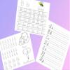 194 Coloring Pages Letters ABC PDF, Educational Printable Cute Alphabet Numbers Easy Color Pages to Print, Colouring Pages for Kids Preschoolers, Activity at Home, Instant Download view 2