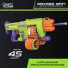DART ZONE Savage Spin Semi-Auto Foam Dart Blaster  45-Dart Triple-Drum Motorized Foam Dart Gun  NERF Dart Compatible Soft Bullet Toy Gun for Kids w. 90 Darts  AKA Adventure Force Gun  80 ft Range view 3