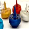 Custom Colors Aluminum Hanukkah Dreidel Hanukkah gift Dimensions: 1.25"w x 1.25"h view 4