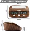 LEAP Chess Clock Digital Chess Timer Professional for Board Games Timer with Alarm Function (Official Store) Wood Appearance view 2