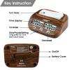 LEAP Chess Clock Digital Chess Timer Professional for Board Games Timer with Alarm Function (Official Store) Wood Appearance view 4