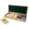 GSE Games & Sports Expert Wooden Poker Chip Case with 5 Chip Trays, Holds 500 Chips, Casino Grade Chip Holder for Poker chips (Oak) view 1
