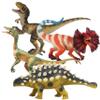 Gemini&Genius 4 Pcs Dinosaur Toys, Ankylosaurus Velociraptor Compsognathus Dilophosaurus Dinosaurs Set, Party Favor, Dinosaur Collector, Party Gifts for Kids 3 Years Old and Up view 2