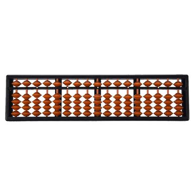 Abacus, 17 Digits Abacus Soroban Beads Column Traditional Kid School Math Learning Aids