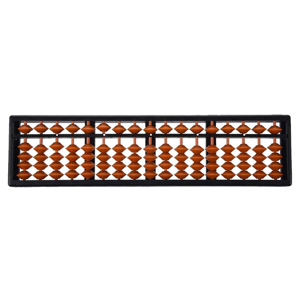 Abacus, 17 Digits Abacus Soroban Beads Column Traditional Kid School Math Learning Aids