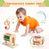 Adena Montessori Full-Size Spinning Drum Montessori Toys for Infant 6 - 12 Months 1 Year Old Babies Toddlers (Typical) view 3
