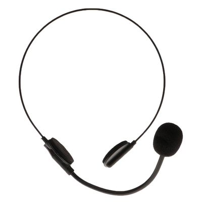 menolana Novelty Black Mic Headset Toy Men Women Party Cosplay Costume Prop Gift