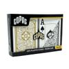 Copag Legacy Design 100% Plastic Playing Cards, Poker Size Jumbo Index Black/Gold Double Deck Set view 2