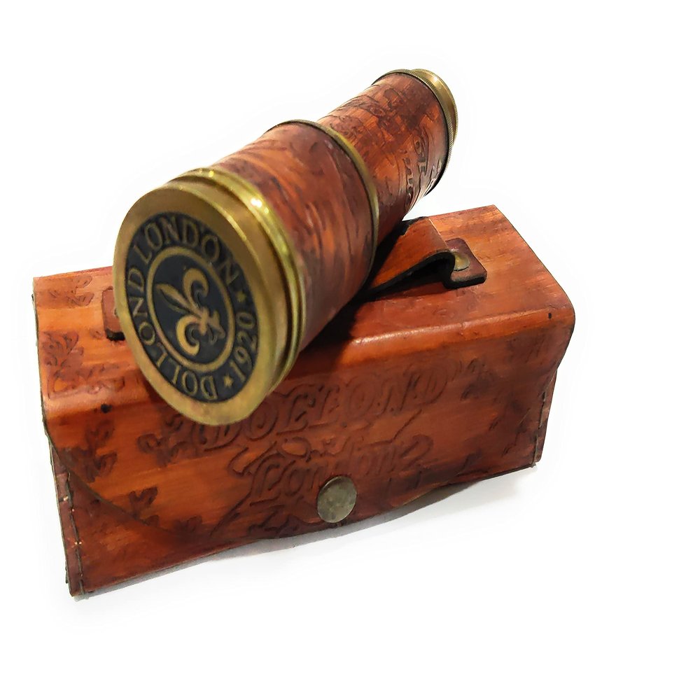 Brass Telescope 19" London Antique Replica Spyglass Scope High Resolution DF Lens Brilliant Magnification