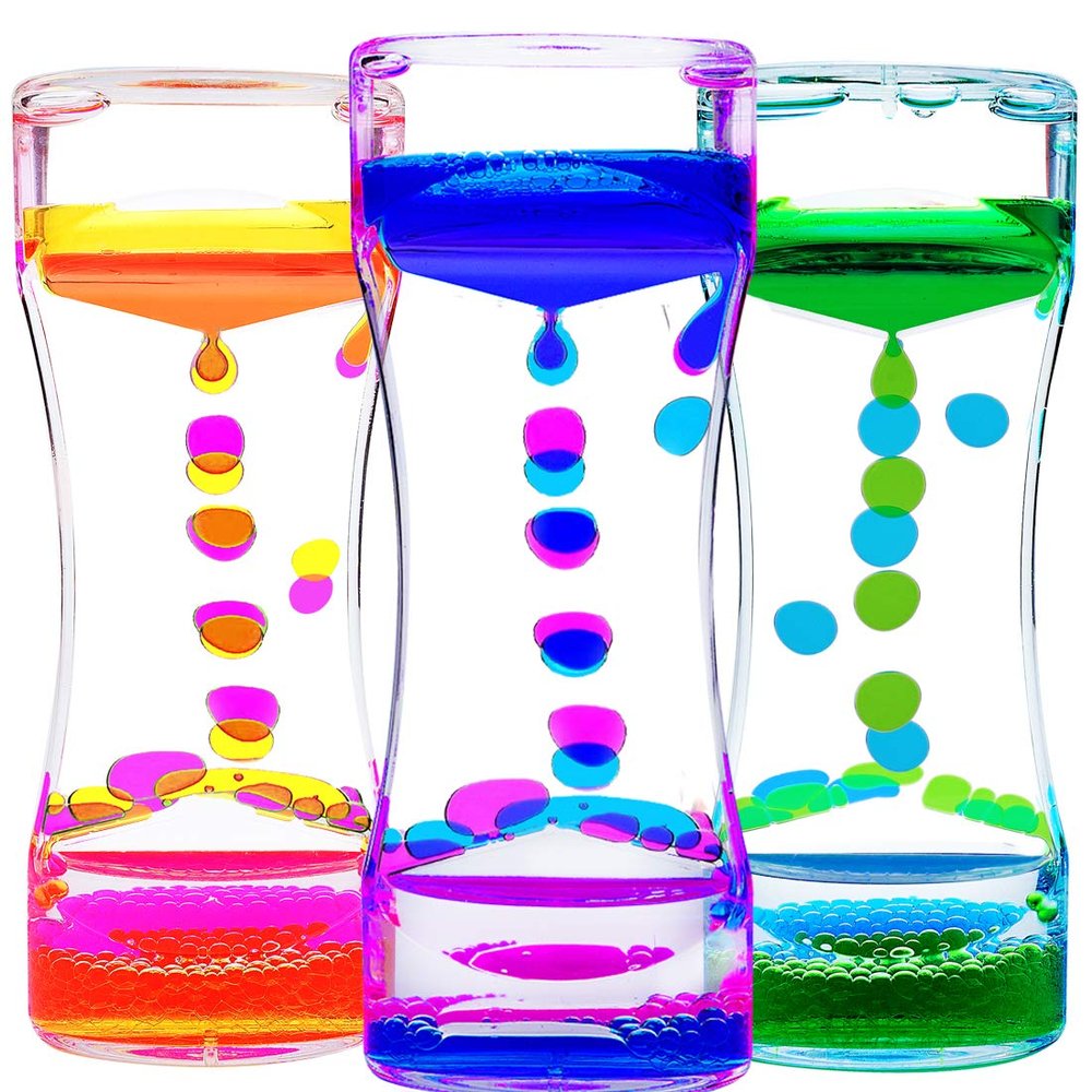 Liquid Motion Bubbler - Fidget Tubes for Stress Relief - Calming Visual Play for School, Home, Office, Holoday Stocking Stuffer - Calming Sensory Toys for Kids with Autism or Special Needs