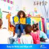 Large Dry Erase Magnetic Teaching Demonstration Clock, Kids Telling Time Learning Clock for Analog and Digital Time, Labelled Minute & Hour Hands, for School Classrooms & Homeschool Supplies view 2