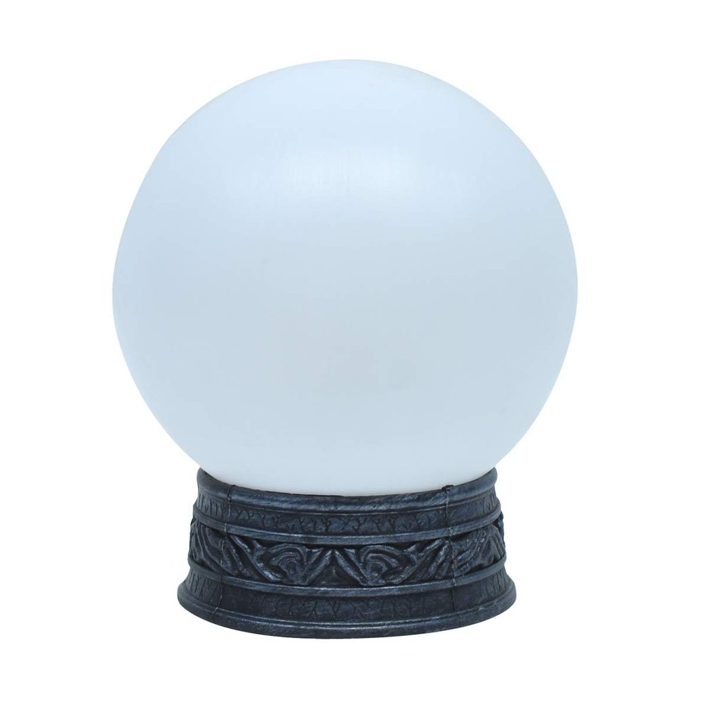 TG,LLC Treasure Gurus Glowing LED Light Up Magic Crystal Ball Flash Witch Wizard Orb Halloween Party Decor Haunted House Prop