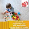 LEO & FRIENDS: Shape Sorting Clock Puzzle - 13pc Wooden Set - Animal Theme, Chunky Pieces, Learn How to Tell Time, Play & Develop Toy, Kids Ages 3+ view 2