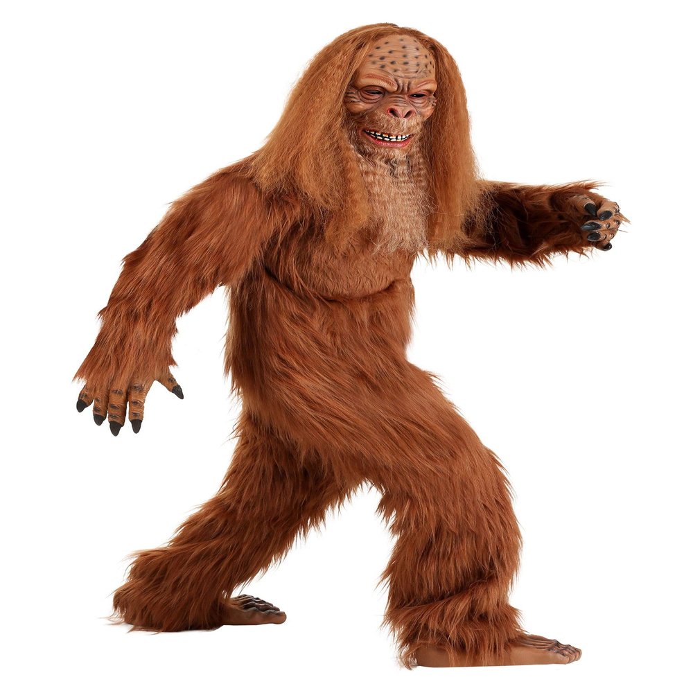 Fun Costumes Kid's Jack Links Sasquatch Costume, Big Foot Jumpsuit Halloween Costume, X-Large