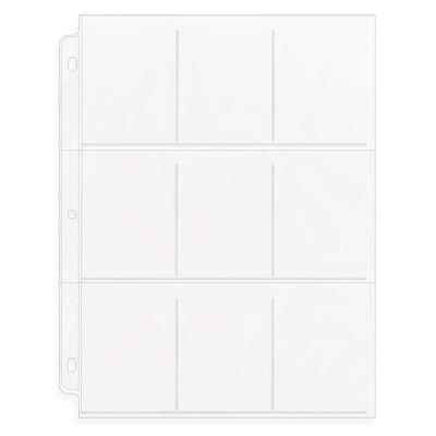 StoreSMART - Trading Card Binder Page 200-Pack - Poly Archival Plastic - Top Load - LC63B-200