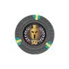 Versa Games Spartan Clay Poker Chips in 13.5g Weight Pack of 50 (Choose Colors) (Silver) view 1