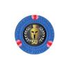 Versa Games Spartan Clay Poker Chips in 13.5g Weight Pack of 50 (Choose Colors) (Blue) view 1