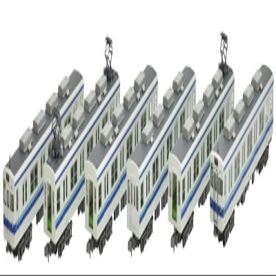 Railway Collection, Tobu Railway 8000 Series, 81114, Set of 6, Diorama Supplies (Manufacturer's First Edition, Limited Production)