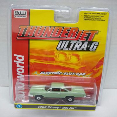 Auto World SC359 1962 Bel Air HO Scale Electric Slot Car - Light Green