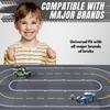 8 Pack Classic City Street Baseplates, Building Blocks Road Plates 10" x 10", Kids Brick Baseplates for City Road, Street, Race Track, Towns - 4 Straight + 4 Curved Road view 3