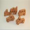 Small 5 car wood set - oak view 1