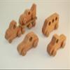 Small 5 car wood set - oak view 2