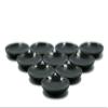 1shopforyou 10-Piece Mini Black Ceramic Plates Set  Miniature Dollhouse Kitchenware for Dining Table Display, Food Styling, and Decorative Crafts view 1